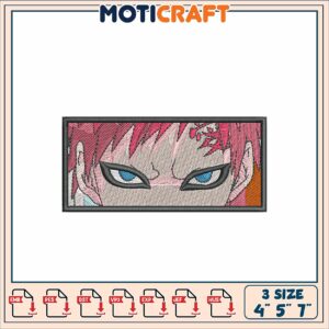 Gaara Embroidery Design 4x5x7 Inch Machine Embroidery