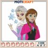 Frozen Sisters Embroidery Design 4x5x7
