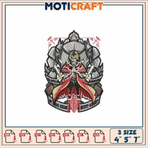Fullmetal Alchemist Embroidery Design