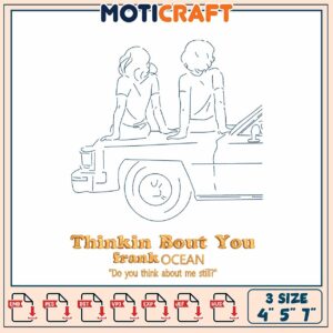 Frank Ocean Embroidery Design Thinkin Bout You