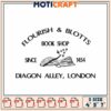 Flourish & Blotts Embroidery Design
