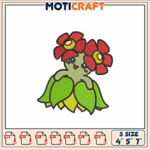 Flower Fairy Embroidery Design 4x5x7 Inch