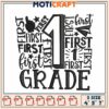 First Grade Embroidery Design 4x5x7 Inch