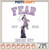 Fear Inside Out Embroidery Design for Creative Projects 2015 2 Fear Inside Out Embroidery Design for Creative Projects 2015
