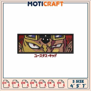 Eustass Kid Embroidery Patch Design