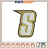 Embroidery Letter S Design 4x5x7 Inch 2 Embroidery Letter S Design 4x5x7 Inch