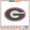 Embroidery Design Georgia G Logo in Multiple Formats 4 5 7 Inch