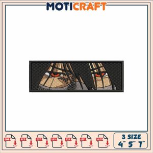 Embroidery Design Eyes Patch Format in Multiple Sizes for Crafts
