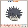 Embroidery Design Cute Anime Character Head Available in Three Sizes
