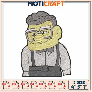 Embroidery Design Carl Fredricksen
