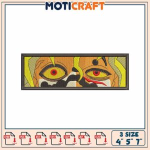 Embroidery Design Anime Eyes Patch