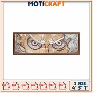 Embroidery Design Angry Eyes Patch