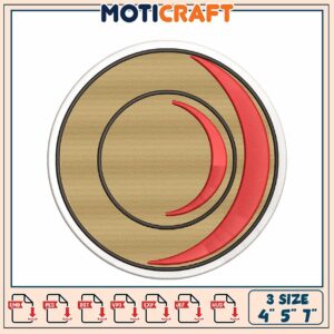 Embroidery Design 3 Sizes 4-7 Inch