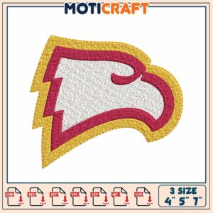 Embroidered Eagle Design Digital File in Three Sizes Available