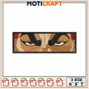 Embroidered Character Design Patch for Creative Projects 4 5 7 Inches