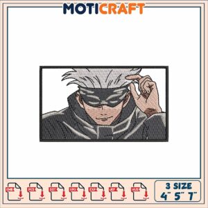 Embroidered Design of Stylish Character in Multiple Formats Available