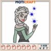 Elsa Embroidery Design 4x5x7 Inch