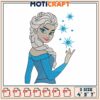 Elsa Embroidery Design 3 Sizes