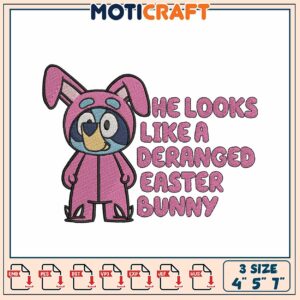 Easter Bunny Embroidery Design
