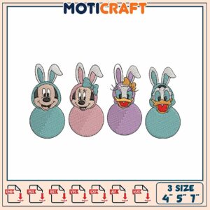 Easter Bunny Mickey Embroidery Designs
