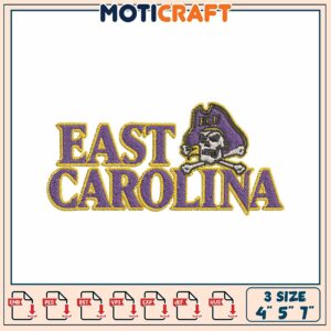 East Carolina Pirates Embroidery Design