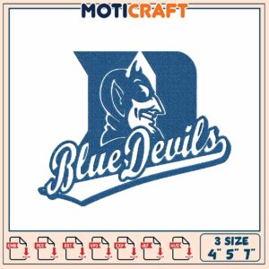 Duke Blue Devils Embroidery Design