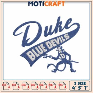 Duke Blue Devils Embroidery Design for Custom Apparel Projects