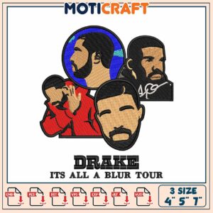 Drake Its All A Blur Tour Embroidery