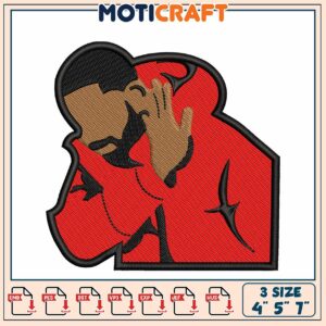 Drake Embroidery Design 4x5x7 Inch