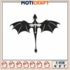 Dragon Embroidery Design for Unique Craft Projects in Three Sizes