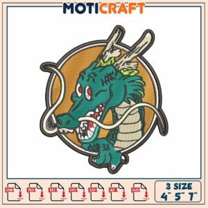 Dragon Embroidery Design for Creative Projects in Multiple Formats