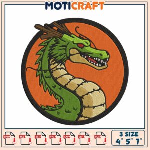 Dragon Embroidery Design 4x5x7 inch Dragon Embroidery Design 4x5x7 inch