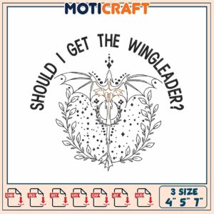 Dragon Embroidery Design 3 Sizes