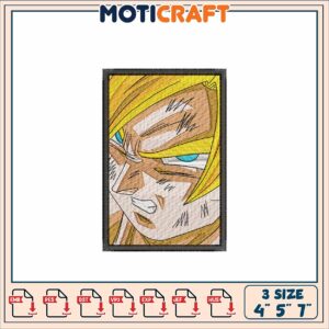 Dragon Ball Z Embroidery Patch Design