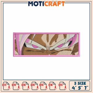 Dragon Ball Z Embroidery Design for Machine 4 5 7 Inches Size