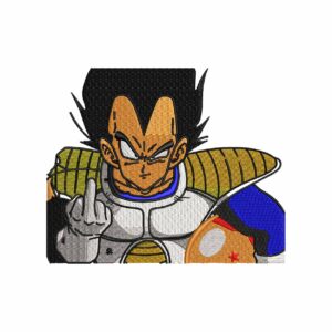 Dragon Ball Z Embroidered Patch Vibrant Vegeta Design 65 Characters