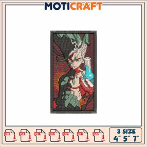 Dr Stone Senku Embroidery Patch