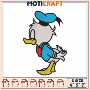 Donald Duck Embroidery Design