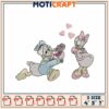 Donald & Daisy Embroidery Design, 3 Sizes