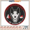 Dog Skull Embroidery Patch Design