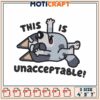 Dog Embroidery Design This Is Unacceptable
