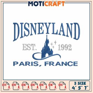 Disneyland Paris Embroidery Design