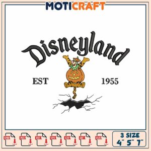 Disneyland Halloween Embroidery Design