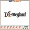 Disneyland Embroidery Design