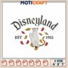 Disneyland Embroidery Design with Animal and Leaves 1955 Sizes