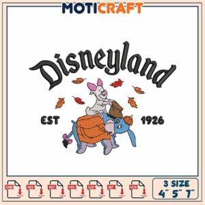 Disneyland Embroidery Design - 3 Sizes
