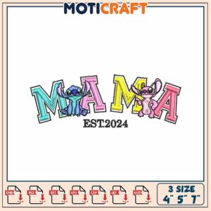 Stitch Mama Embroidery Design 3 Sizes