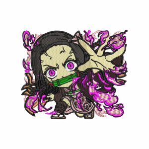 Nezuko Kamado Embroidery Design
