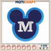 Mickey Mouse M Embroidery Design 1 Mickey Mouse M Embroidery Design