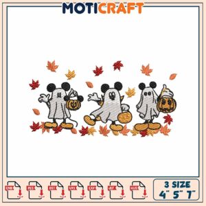 Mickey Mouse Halloween Embroidery Design